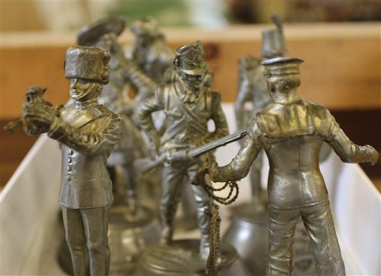 Group of metal soldiers